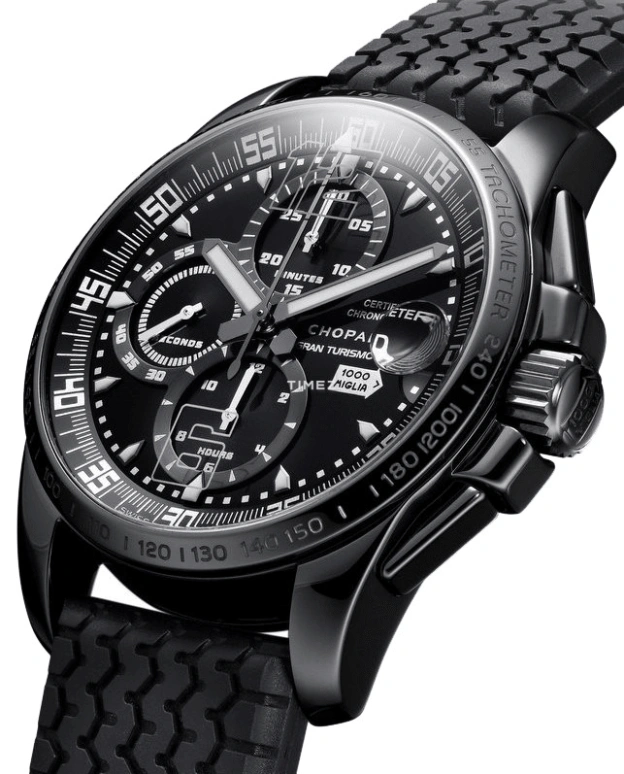 Chopard,Mille Miglia 44mm,44mm,Stainless Steel,Black,Automatic,Chronograph,Day,168459,168459-3008