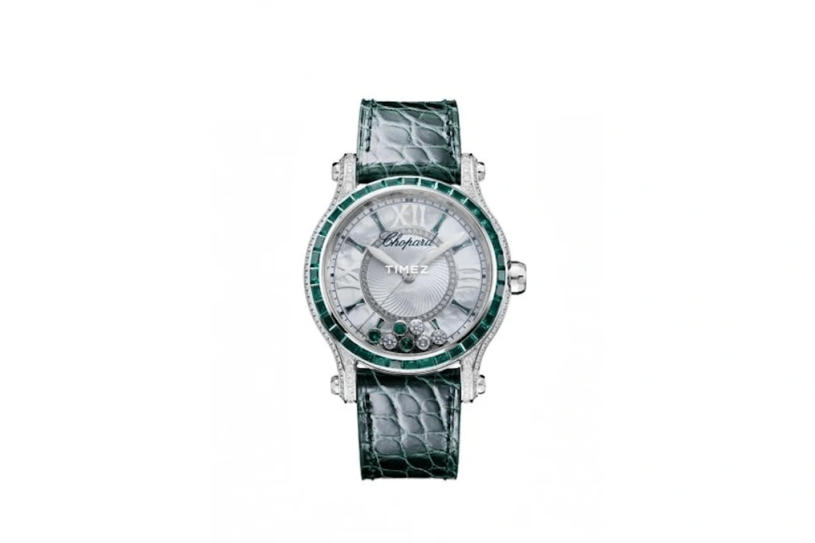 Chopard,Happy Diamonds 36mm,36mm,White Gold,White,Automatic,Sapphire,Crystal Glass,Silver,274891,274891-1004