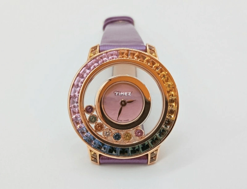 Chopard,Happy Diamonds 58.01mm,58.01mm,Rose Gold,Pink,Quartz,Round,209412,209412-5801