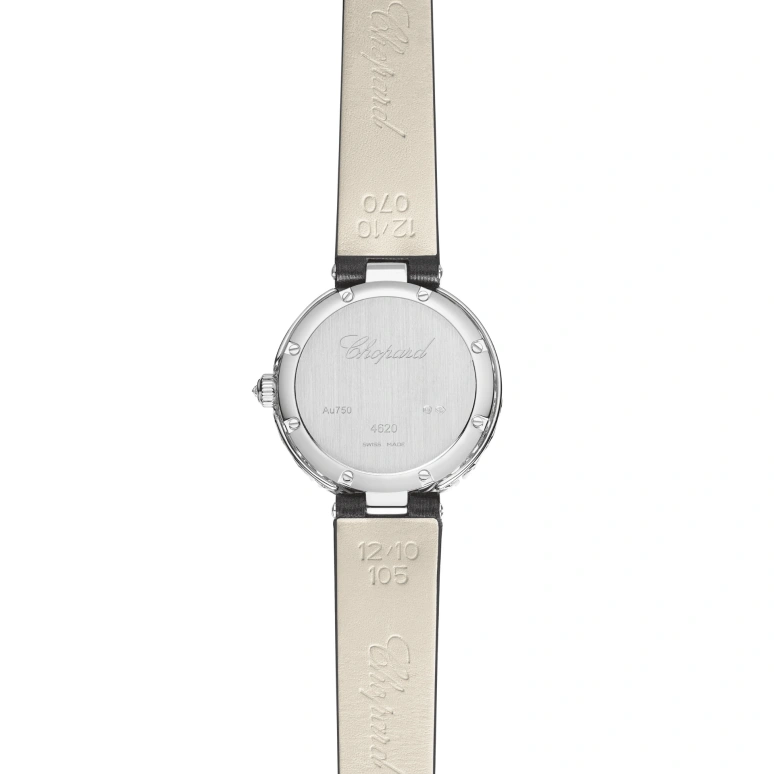 Chopard,L'HEURE DU DIAMANT 26mm,26mm,White Gold,White,Handwound,Sapphire,Crystal Glass,Round,13A178,13A178-1106