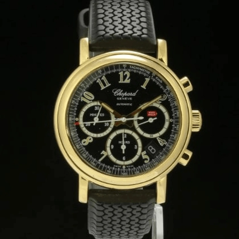 Chopard,Mille Miglia 39.50mm,39.50mm,Yellow Gold,Black,Automatic,Chronograph,Day,16,16/1250-99-black