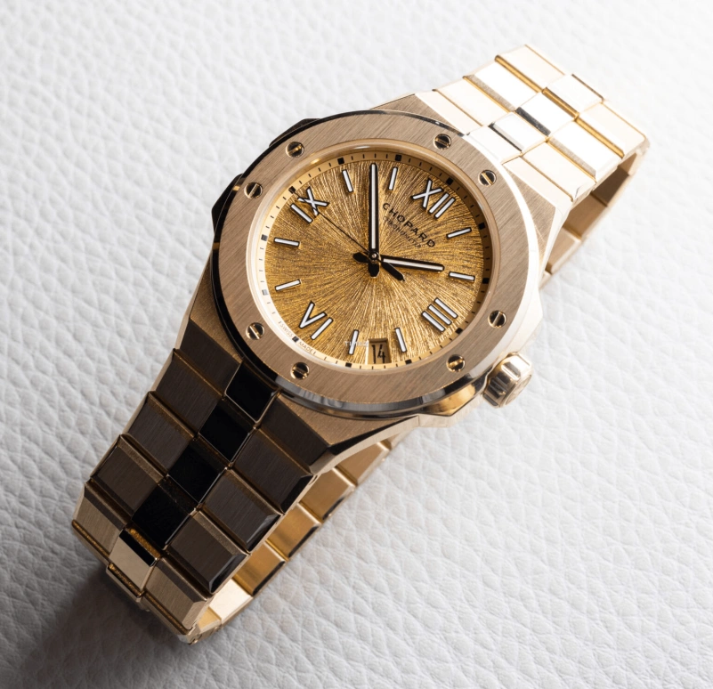 Chopard,Alpine Eagle 41mm,41mm,Yellow Gold,Gold,Automatic,Day,Sapphire,295363,295363-0001