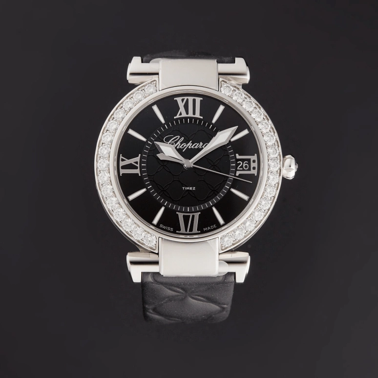 Chopard,IMPERIALE 40mm,40mm,Stainless Steel,Black,Automatic,Day,60hours,388531,388531-3006