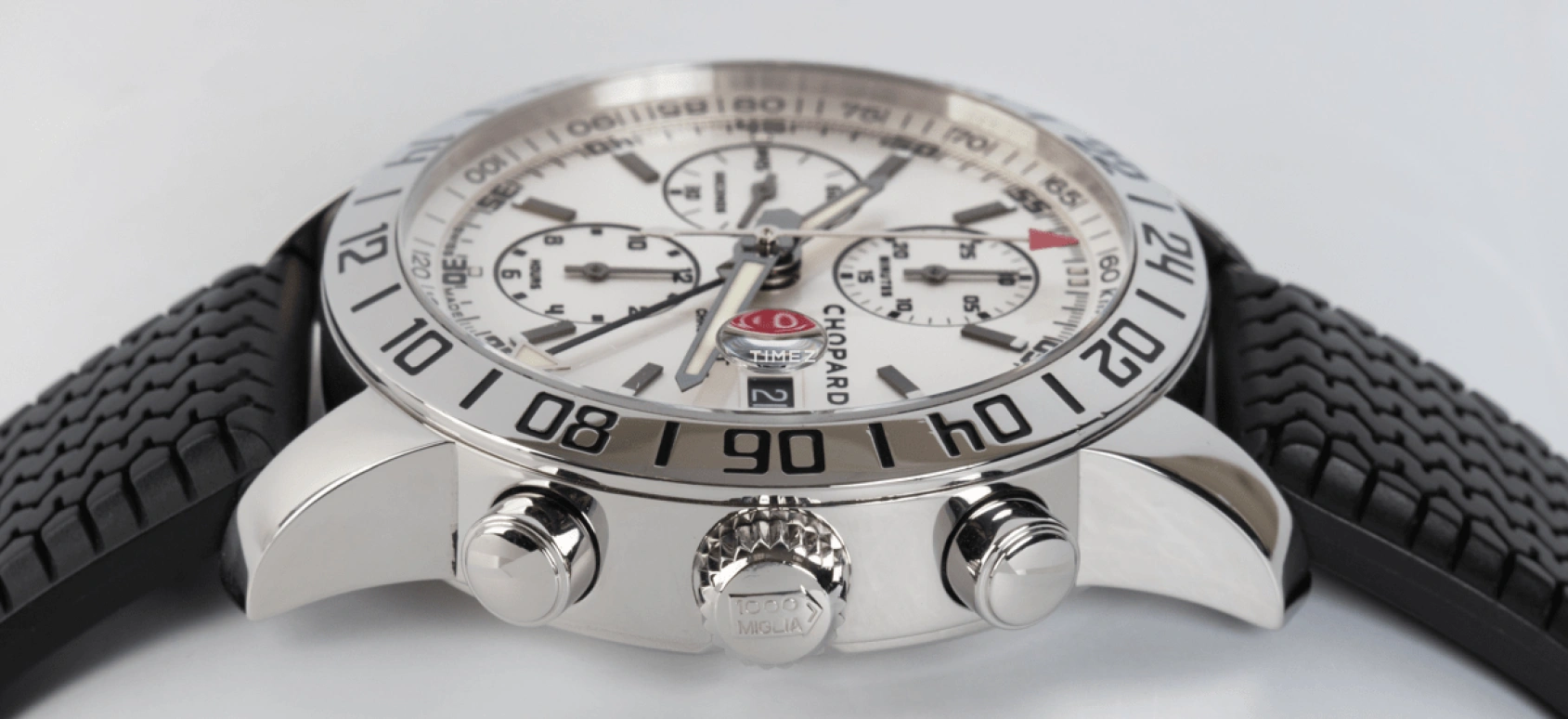Chopard,Mille Miglia 42.20mm,42.20mm,Stainless Steel,White,Automatic,Chronograph,Day,16,16/8992/3