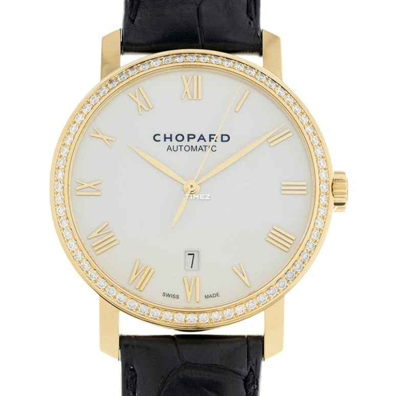 Chopard,Classic 40mm,40mm,Yellow Gold,White,Handwound,Day,Sapphire,171278,171278-0001