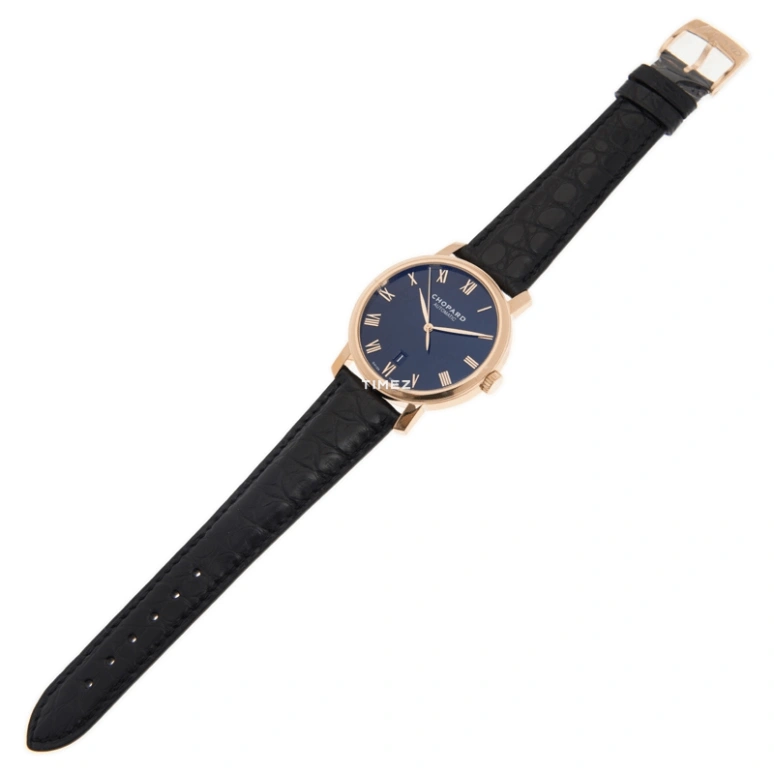 Chopard,Classic 40mm,40mm,Rose Gold,Black,Handwound,Day,Sapphire,161278,161278-5006