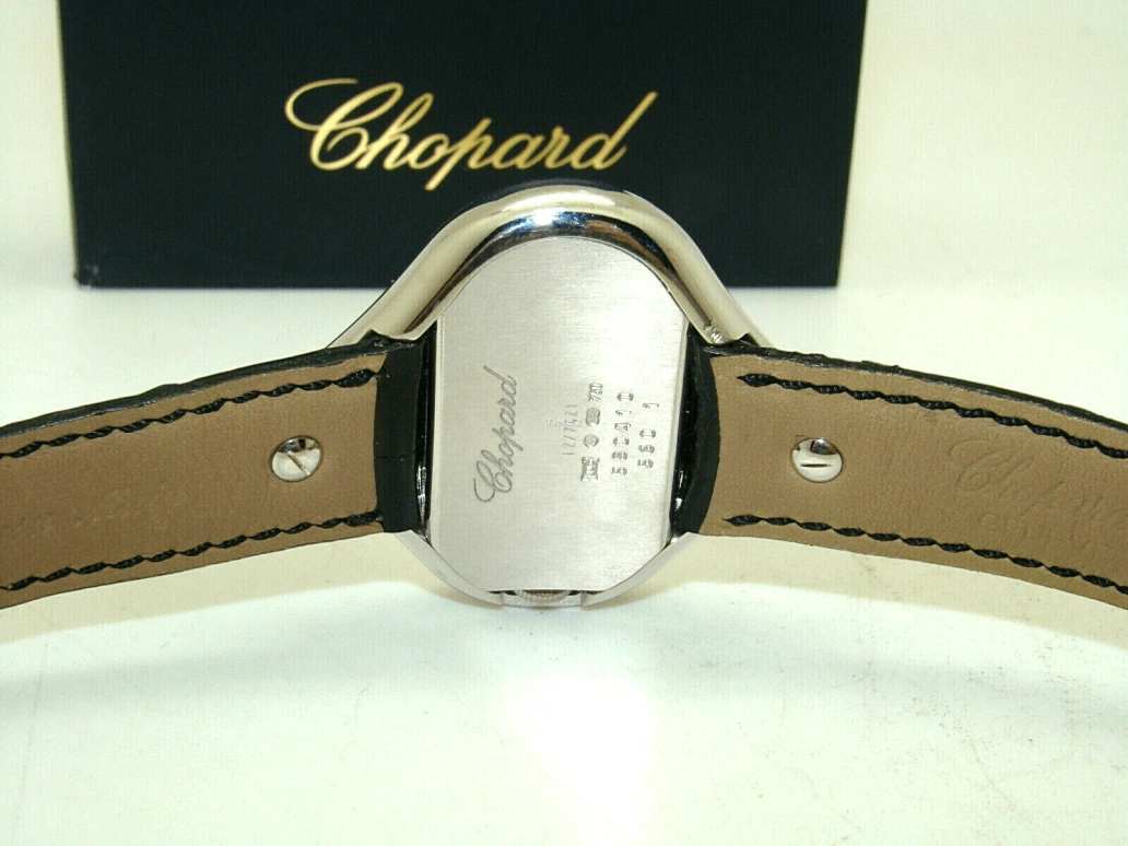 Chopard,Ladies' 40mm,40mm,Yellow Gold,Silver,Quartz,Sapphire,127421,127421-0001