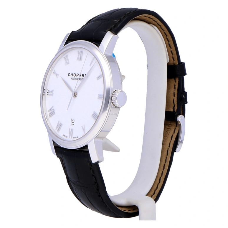 Chopard,Classic 40mm,40mm,White Gold,White,Automatic,Day,Sapphire,Crystal Glass,161278,161278-1001