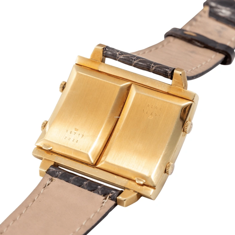 Chopard,Other 44x36mm,44x36mm,Yellow Gold,Champagne,Handwound,Dule Time,41hours,2034