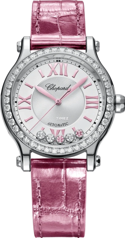 Chopard,Happy Sport 33mm,33mm,Stainless Steel,Silver,White,Automatic,42hours,In-house Caliber,278608,278608-3008