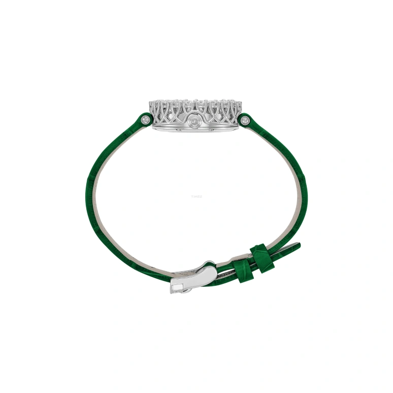 Chopard,L'HEURE DU DIAMANT 26mm,26mm,White Gold,Green,Handwound,45hours,In-house Caliber,13A178,13A178-1310