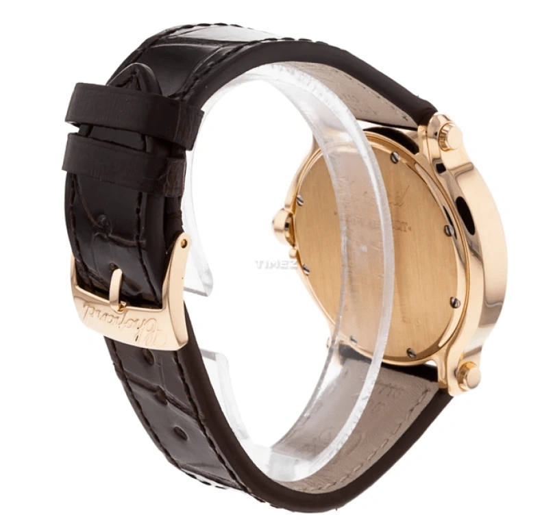 Chopard,Ladies' 36mm,36mm,Rose Gold,White,Quartz,Ion-X,Round,277473,277473-5002