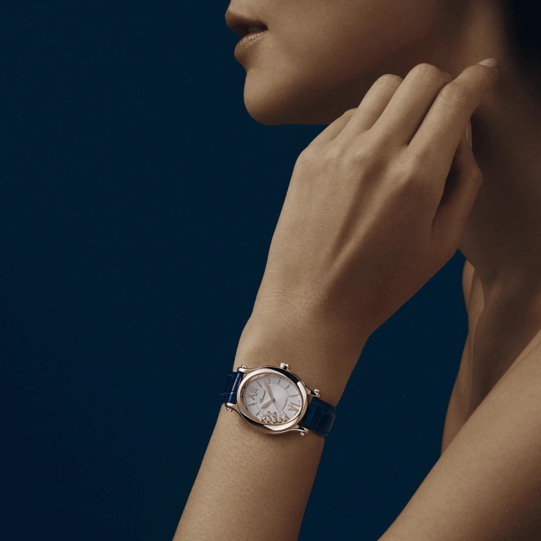 Chopard,Happy Sport 31.31x29mm,31.31x29mm,Rose Gold,Silver,Automatic,42hours,In-house Caliber,275362,275362-5001