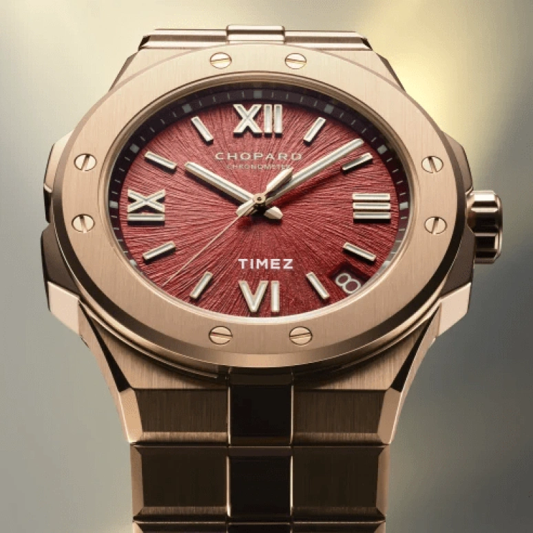 Chopard,Alpine Eagle 41mm,41mm,Rose Gold,Red,Automatic,Day,Sapphire,Crystal Glass,295363,295363-5014