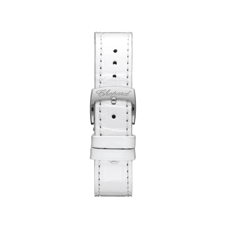 Chopard,Happy Sport 36mm,36mm,Stainless Steel,Rose Gold,White,Sapphire,Crystal Glass,Rose Gold,278582,278582-6009