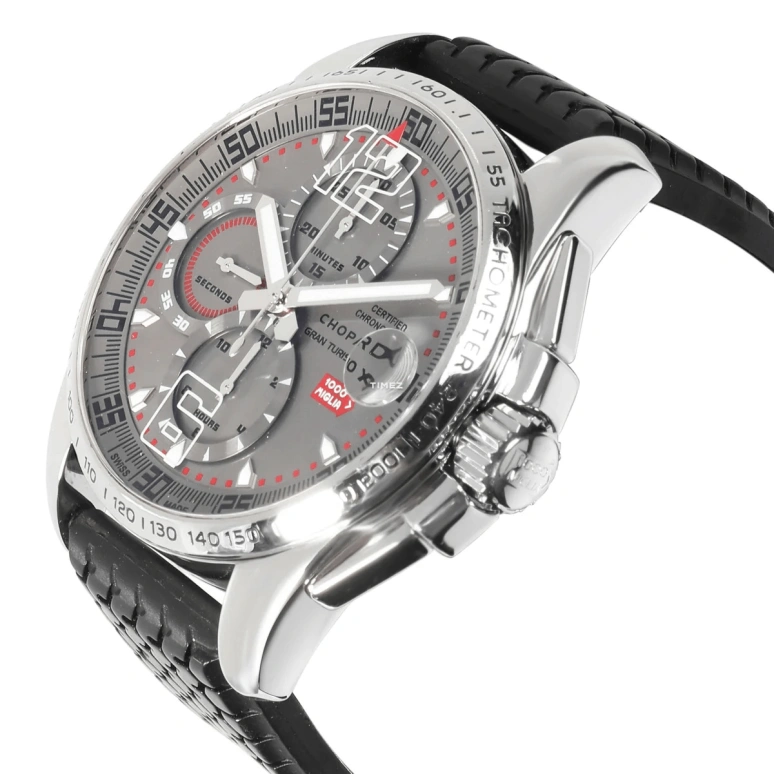 Chopard,Mille Miglia 44mm,44mm,Stainless Steel,Grey,Automatic,Chronograph,Day,168489,168489-3001
