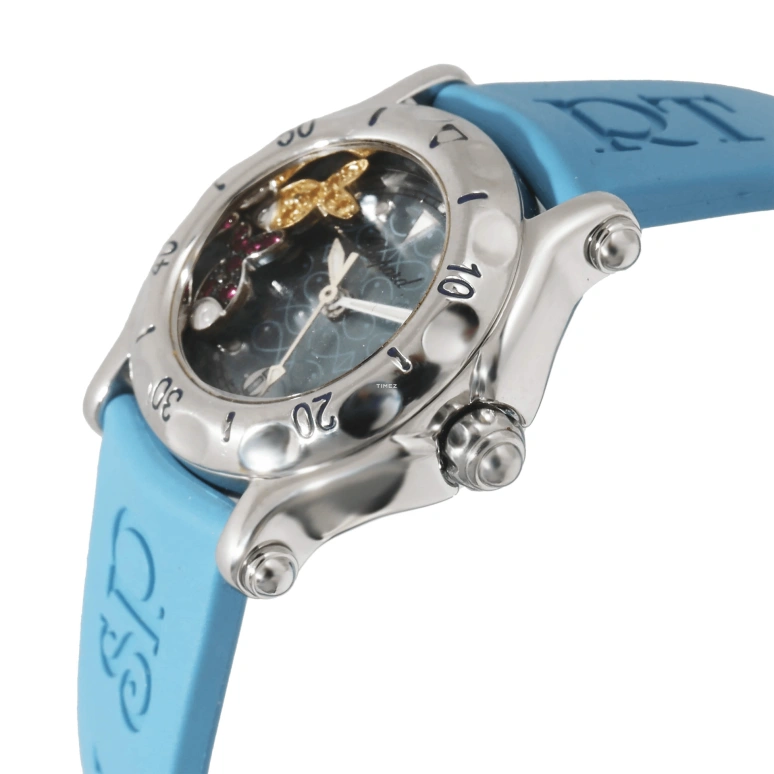 Chopard,Happy Sport 26mm,26mm,Stainless Steel,Blue,Quartz,Sapphire,Round,27,27/8923-402