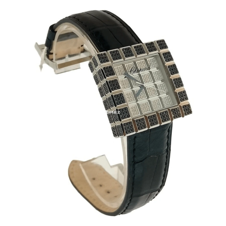 Chopard,Happy Diamonds 31mm,31mm,White Gold,White,Quartz,Square,Silver,136858,136858-1013