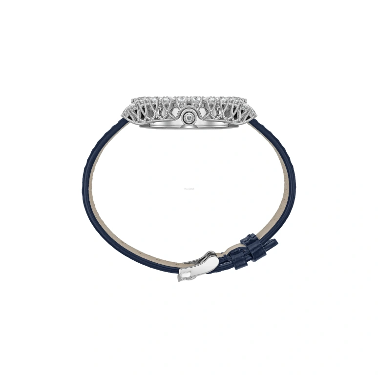 Chopard,L'HEURE DU DIAMANT 35.75mm,35.75mm,White Gold,Blue,Automatic,Moonphase,42hours,139445,139445-1001