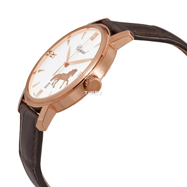 Chopard,Classic 40mm,40mm,Rose Gold,White,Automatic,Day,Sapphire,161278,161278-5015