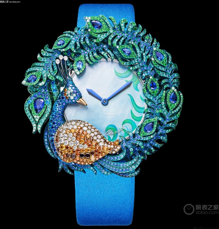 Chopard,High Jewellery ,Titanium Gold,Silver White,Ice Blue,Automatic,Sapphire,Crystal Glass,Colorful,134674,134674-9001