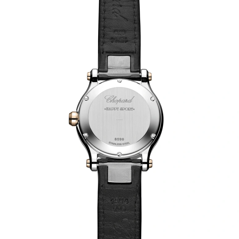 Chopard,Happy Sport 36mm,36mm,Stainless Steel,Black,Quartz,Day,Round,278582,278582-6014