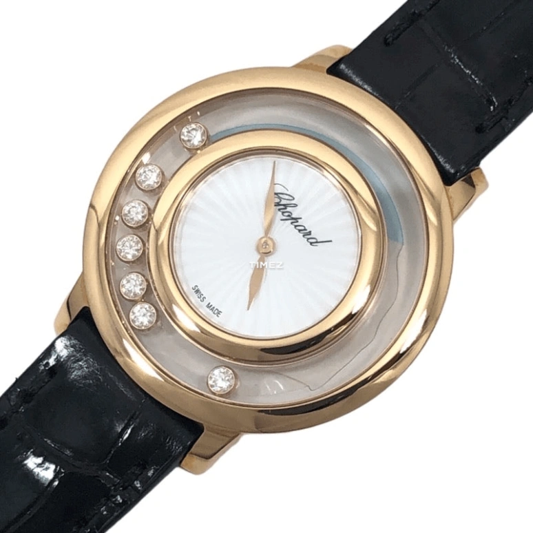 Chopard,Happy Diamonds 38mm,38mm,Stainless Steel,White,Quartz,Sapphire,Round,209429,209429-5001