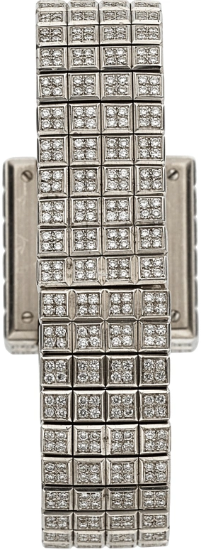 Chopard,Ice Cube' 30mm,30mm,White Gold,Silver,Quartz,Square,10,10/6815-20