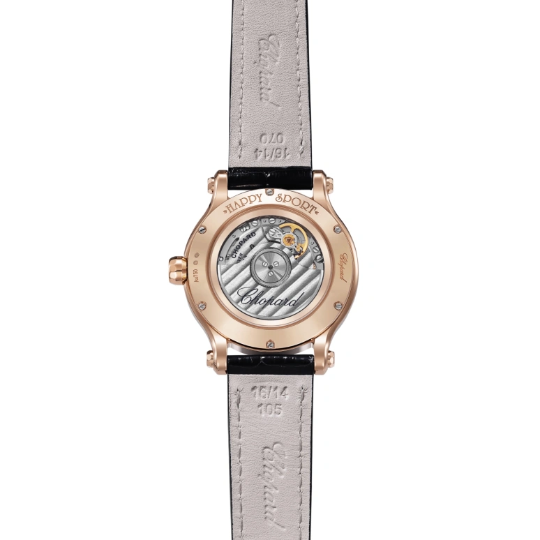 Chopard,Happy Sport 33mm,33mm,Rose Gold,Ocean Blue,Silver,Blue,Gold,Automatic,42hours,In-house Caliber,275378,275378-5003