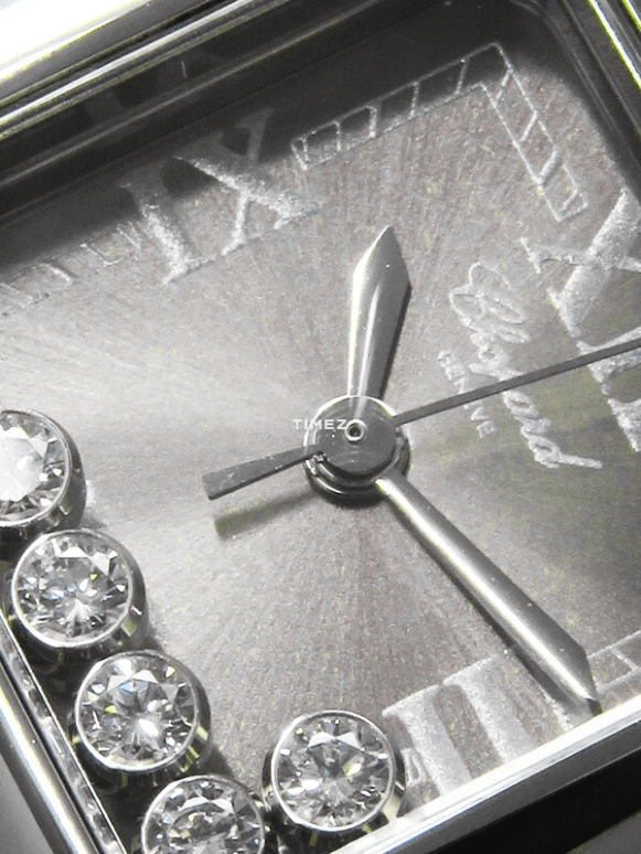 Chopard,Happy Diamonds 23mm,23mm,Stainless Steel,Grey,Quartz,Sapphire,Crystal Glass,Square,27,27/8892-23
