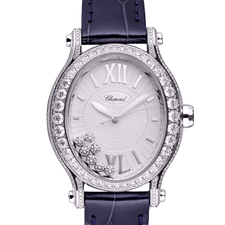 Chopard,Happy Diamonds 31.31x29mm,31.31x29mm,White Gold,Silver,Automatic,42hours,In-house Caliber,275362,275362-1002