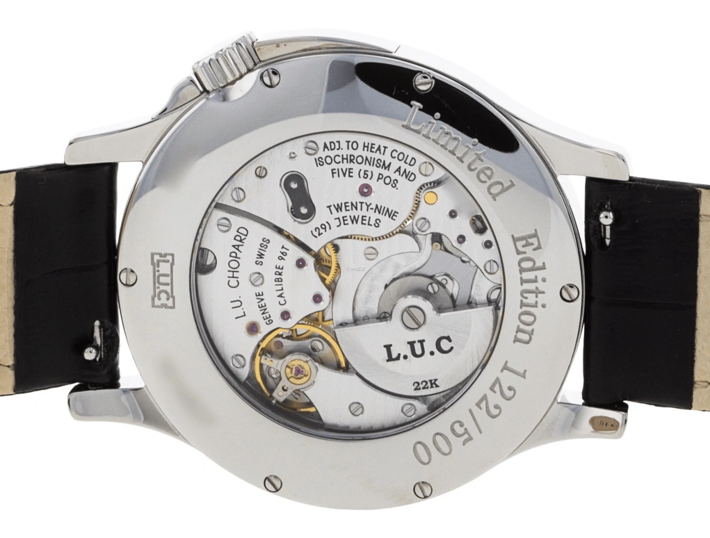 Chopard,L.U.C 41mm,41mm,Stainless Steel,Black,Automatic,Day,Sapphire,Crystal Glass,168490,168490-3003