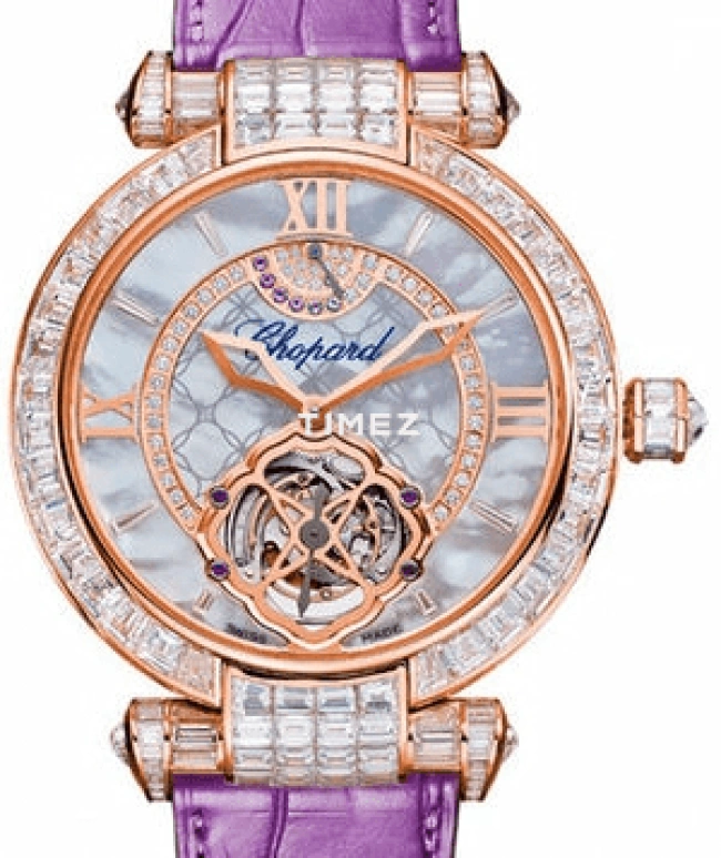 Chopard,IMPERIALE 42mm,42mm,Rose Gold,Silver,Handwound,Tourbillon,216hours,384250,384250-5005