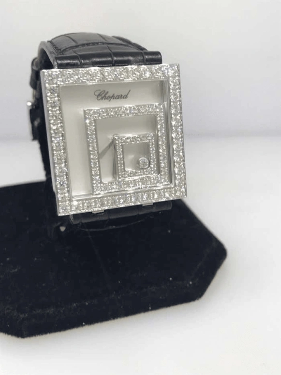 Chopard,Happy Sport 31mm,31mm,White Gold,White,Quartz,Square,Silver,207196,207196-1001