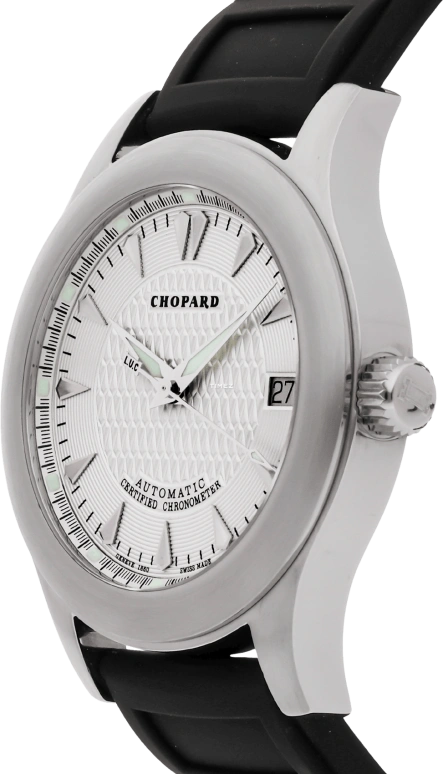 Chopard,L.U.C 39.50mm,39.50mm,Stainless Steel,White,Automatic,Day,Sapphire,Crystal Glass,168200,168200-3001