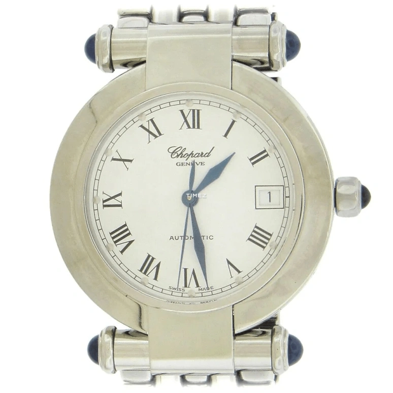 Chopard,IMPERIALE 38mm,38mm,Stainless Steel,Silver White,Automatic,Day,Sapphire,Crystal Glass,378234,378234-23