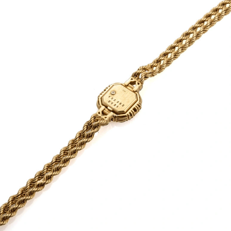 Chopard,Other 17mm,17mm,Yellow Gold,Gold,Quartz,Sapphire,Octagon,5151