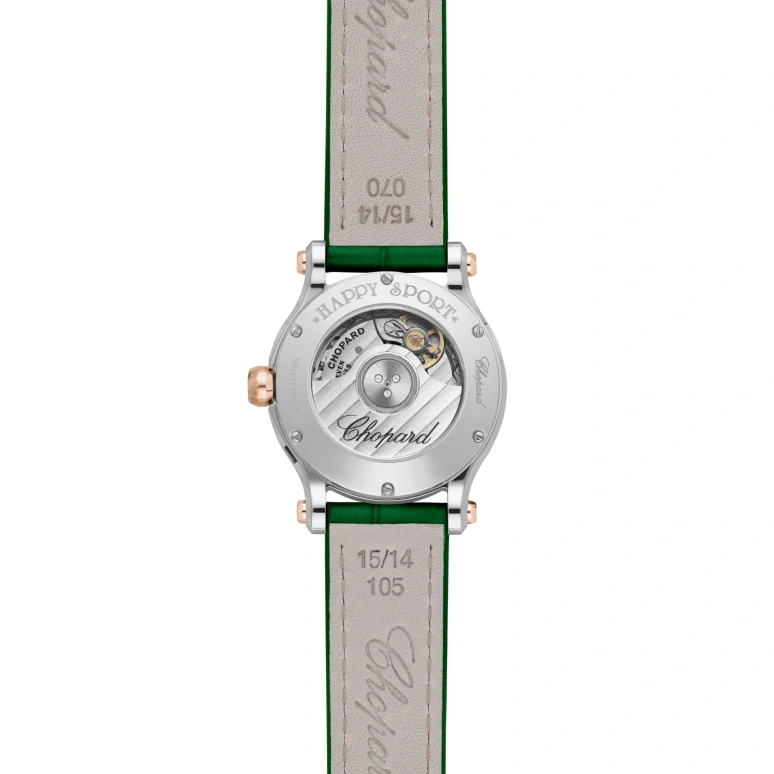 Chopard,Happy Sport 30mm,30mm,Stainless Steel,Green,Automatic,42hours,In-house Caliber,278573,278573-6032