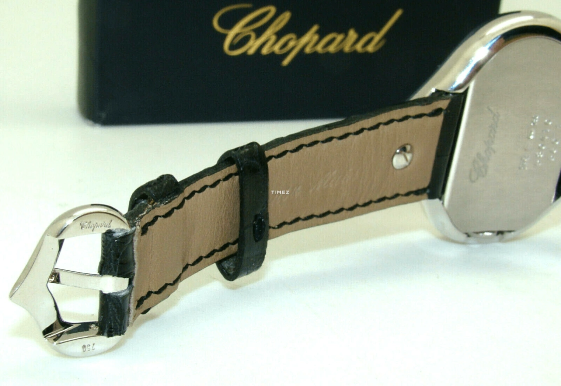 Chopard,Ladies' 40mm,40mm,Yellow Gold,Silver,Quartz,Sapphire,127421,127421-0001