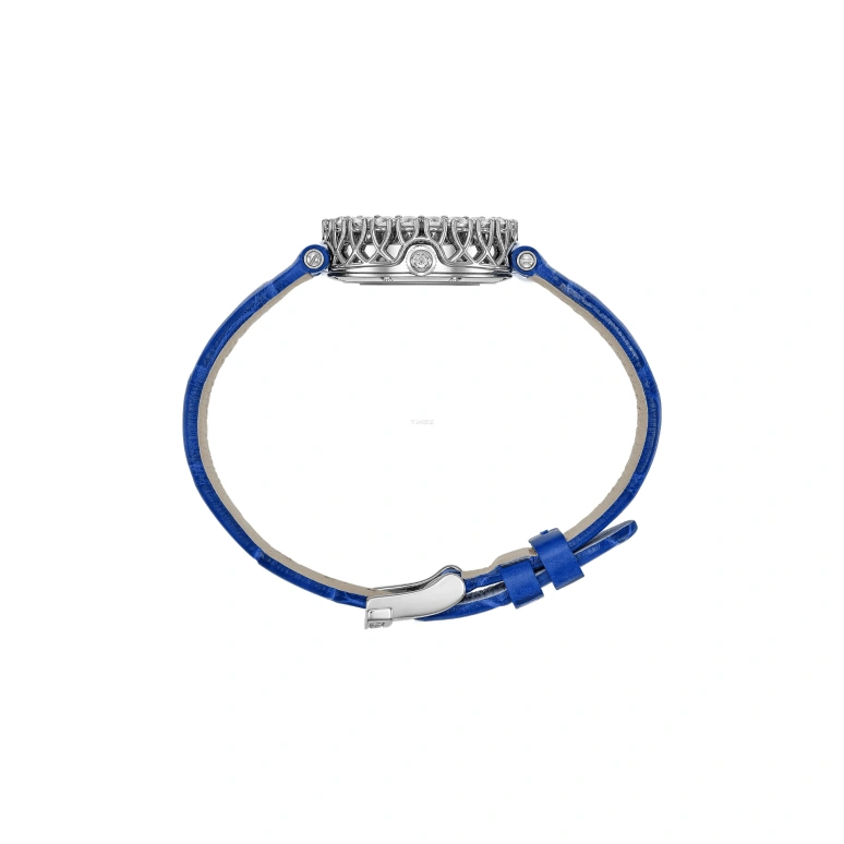 Chopard,L'HEURE DU DIAMANT 26mm,26mm,White Gold,Blue,Handwound,45hours,In-house Caliber,13A178,13A178-1312
