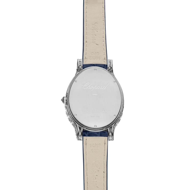 Chopard,L'HEURE DU DIAMANT 40x34mm,40x34mm,White Gold,White,Handwound,Sapphire,Oval,139383,139383-1223