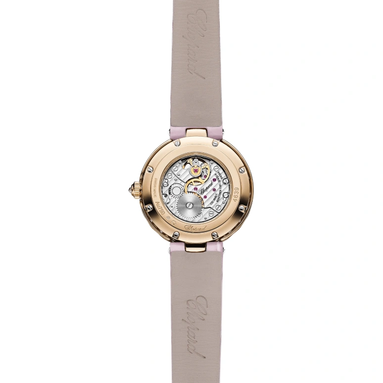 Chopard,L'HEURE DU DIAMANT 26mm,26mm,Rose Gold,Pink Red,Handwound,45hours,In-house Caliber,13A178,13A178-5319
