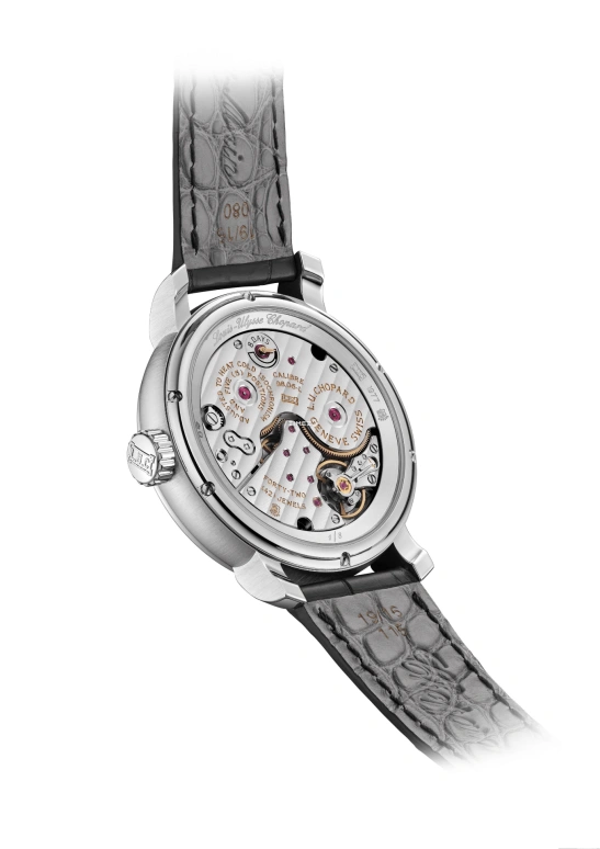 Chopard,L.U.C 40mm,40mm,White Gold,Black,Handwound,Power Reserve Indicator,Jumping Hours,161977,161977-1007