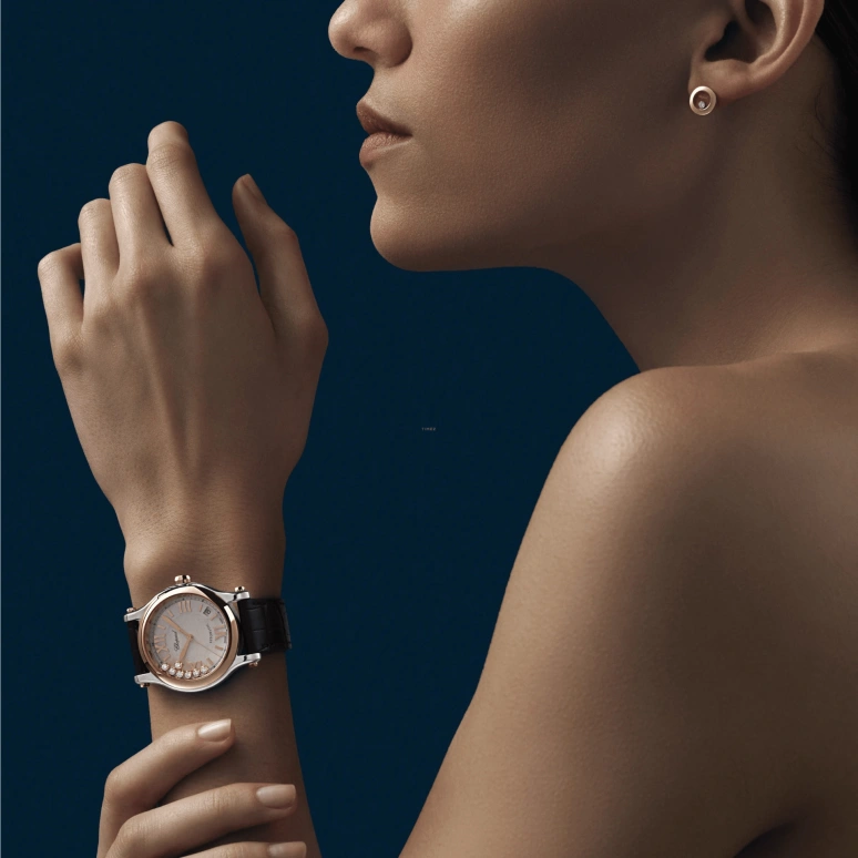 Chopard,Happy Sport 36mm,36mm,Stainless Steel,White,Sapphire,Crystal Glass,Diamonds,278559,278559-6008
