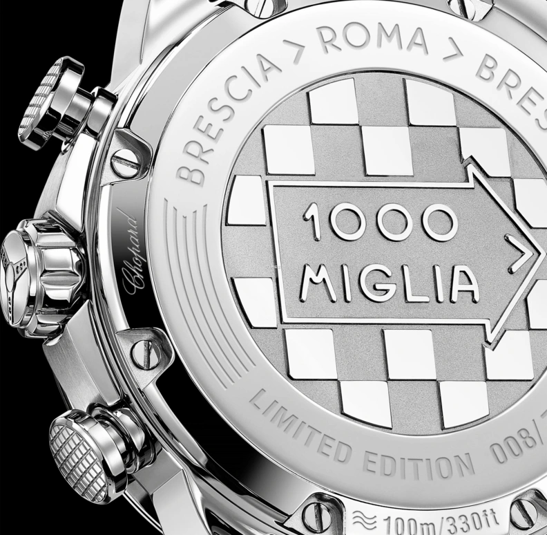 Chopard,Mille Miglia 44mm,44mm,Stainless Steel,Luminous,White,Blue,Red,Automatic,Chronograph,Day,168571,168571-3007
