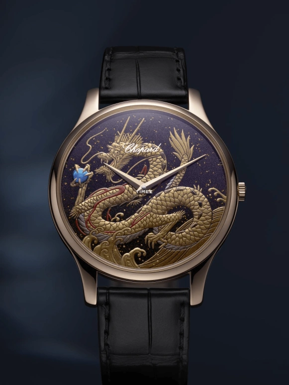 Chopard,L.U.C 39.50mm,39.50mm,Rose Gold,Rose Gold,Black,Automatic,Sapphire,Crystal Glass,Round,161902,161902-5079