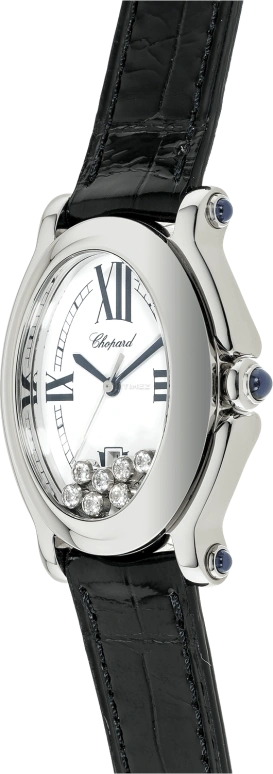 Chopard,Happy Diamonds 29.50mm,29.50mm,Stainless Steel,Silver White,Quartz,Sapphire,Oval,278937,278937-3005