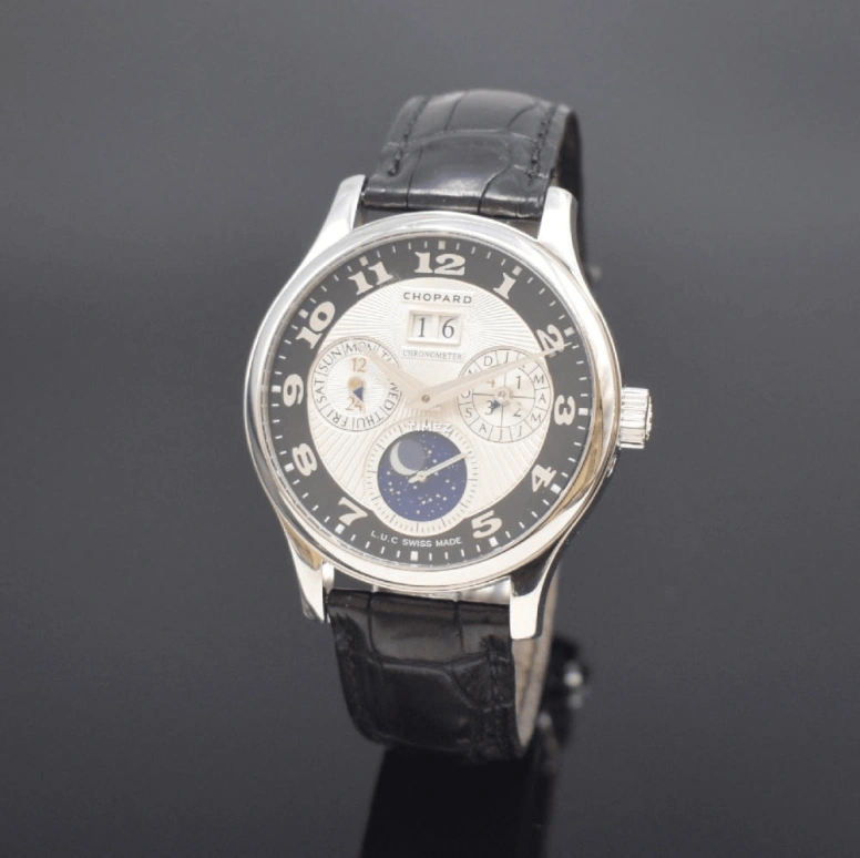 Chopard,L.U.C 40.50mm,40.50mm,Platinum,White,Black,Automatic,Moonphase,Perpetual Calendar,Leap Year,Month,Sapphire,Crystal Glass,Round,16,16-91894