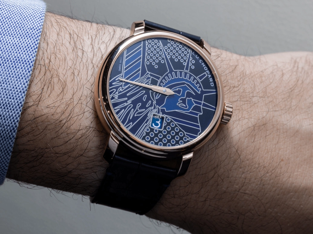 Chopard,L.U.C 40mm,40mm,Rose Gold,Blue,Handwound,Day,Sapphire,161977,161977-5004