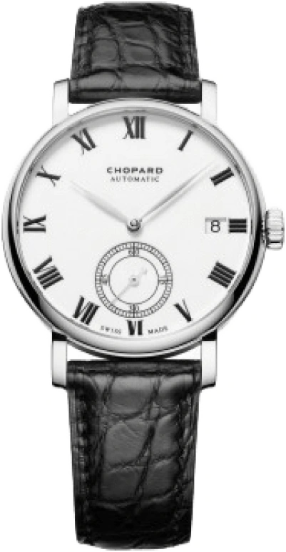 Chopard,L.U.C 38mm,38mm,White Gold,White,Automatic,Day,60hours,161289,161289-1001